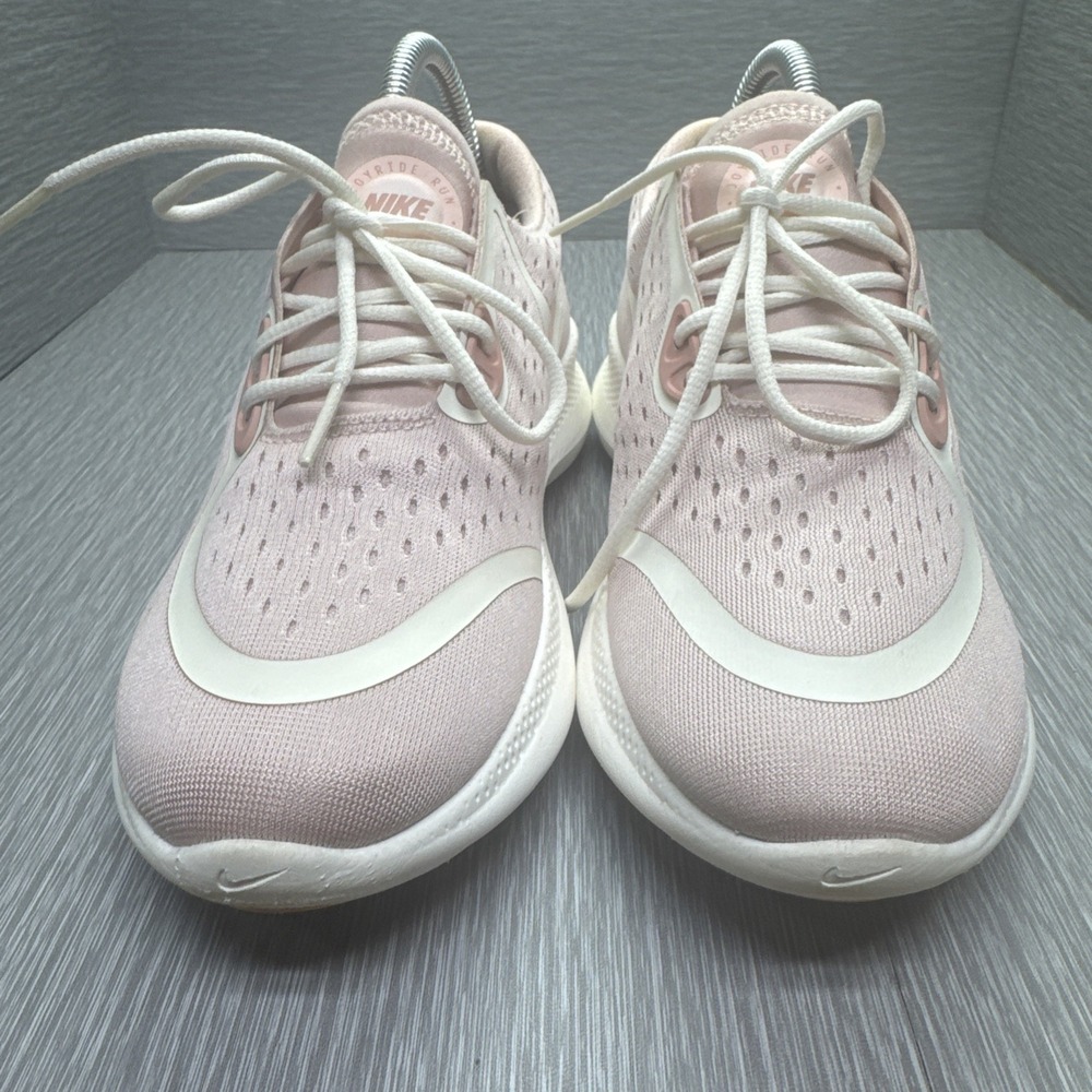 Nike Joyride Run Flyknit Women's Running Shoes Pink White Cushioned Size 8 - Picture 2 of 9